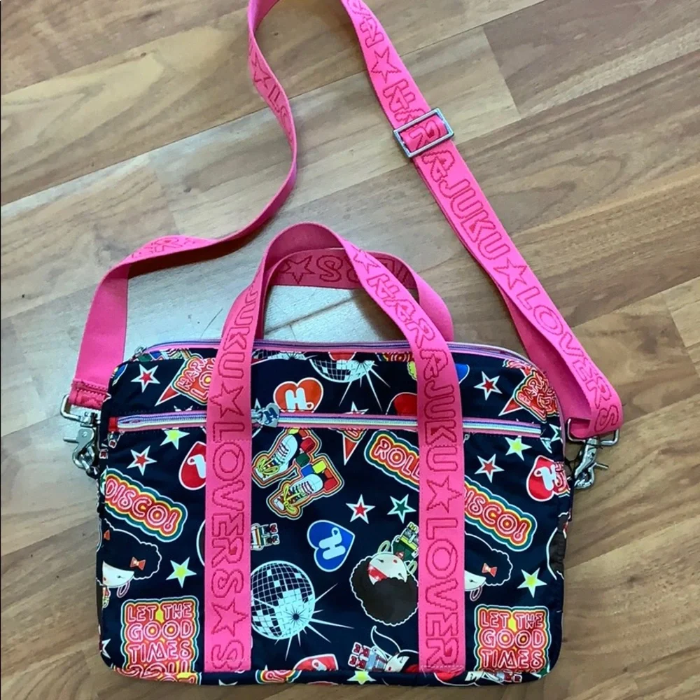 NWOT Harajuku Lovers Disco Roller Skate Laptop Bag - Picture 1 of 11